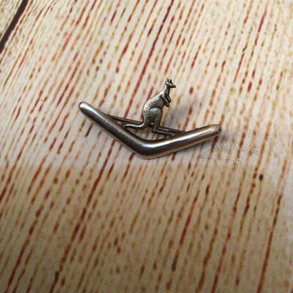 Vintage Australian Kangaroo Boomerang Pin Brooch