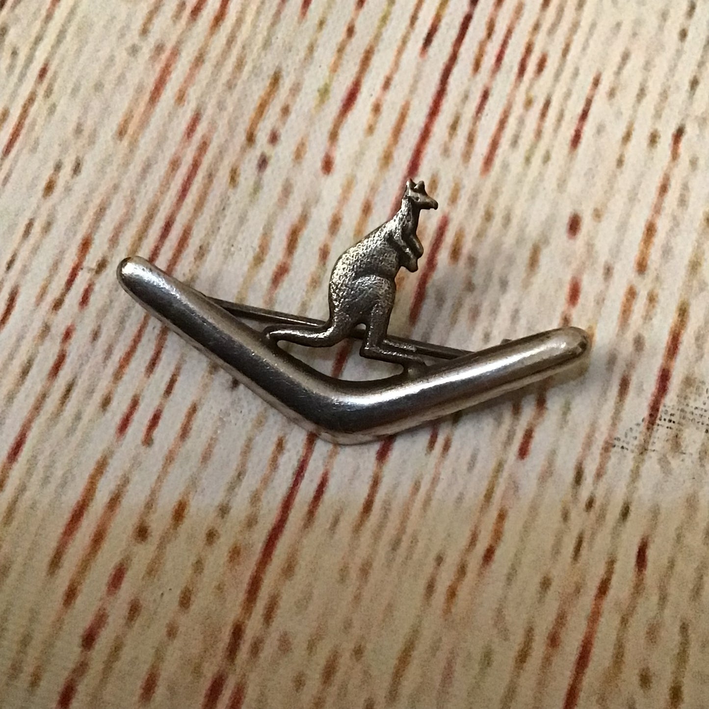 Vintage Australian Kangaroo Boomerang Pin Brooch