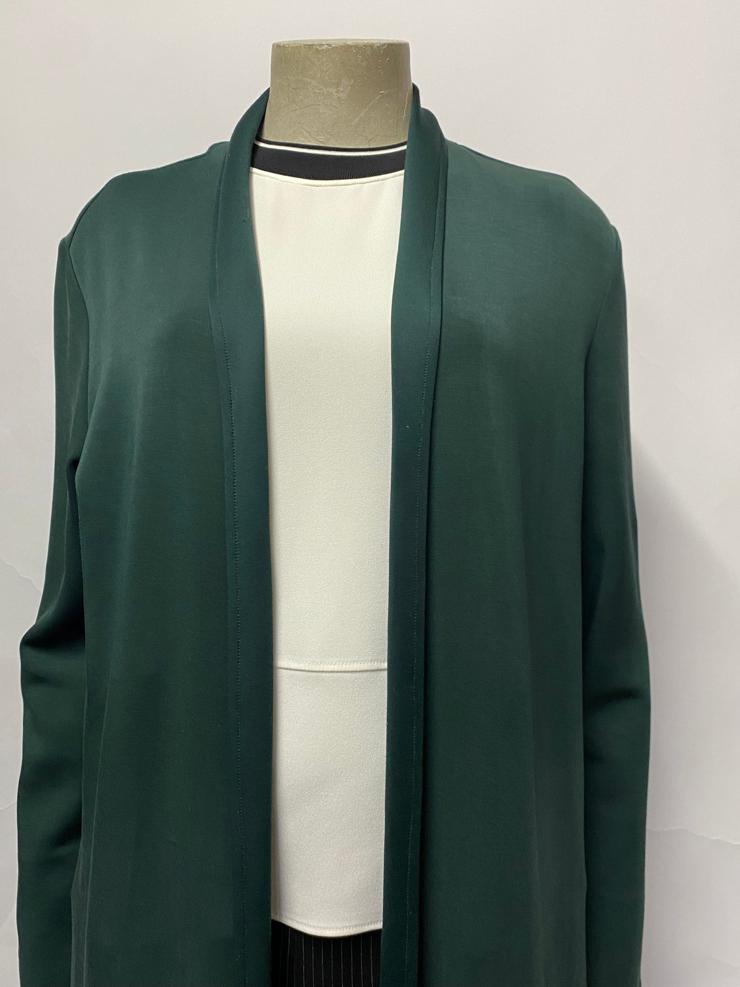 YAYA Green Duster Coat Medium