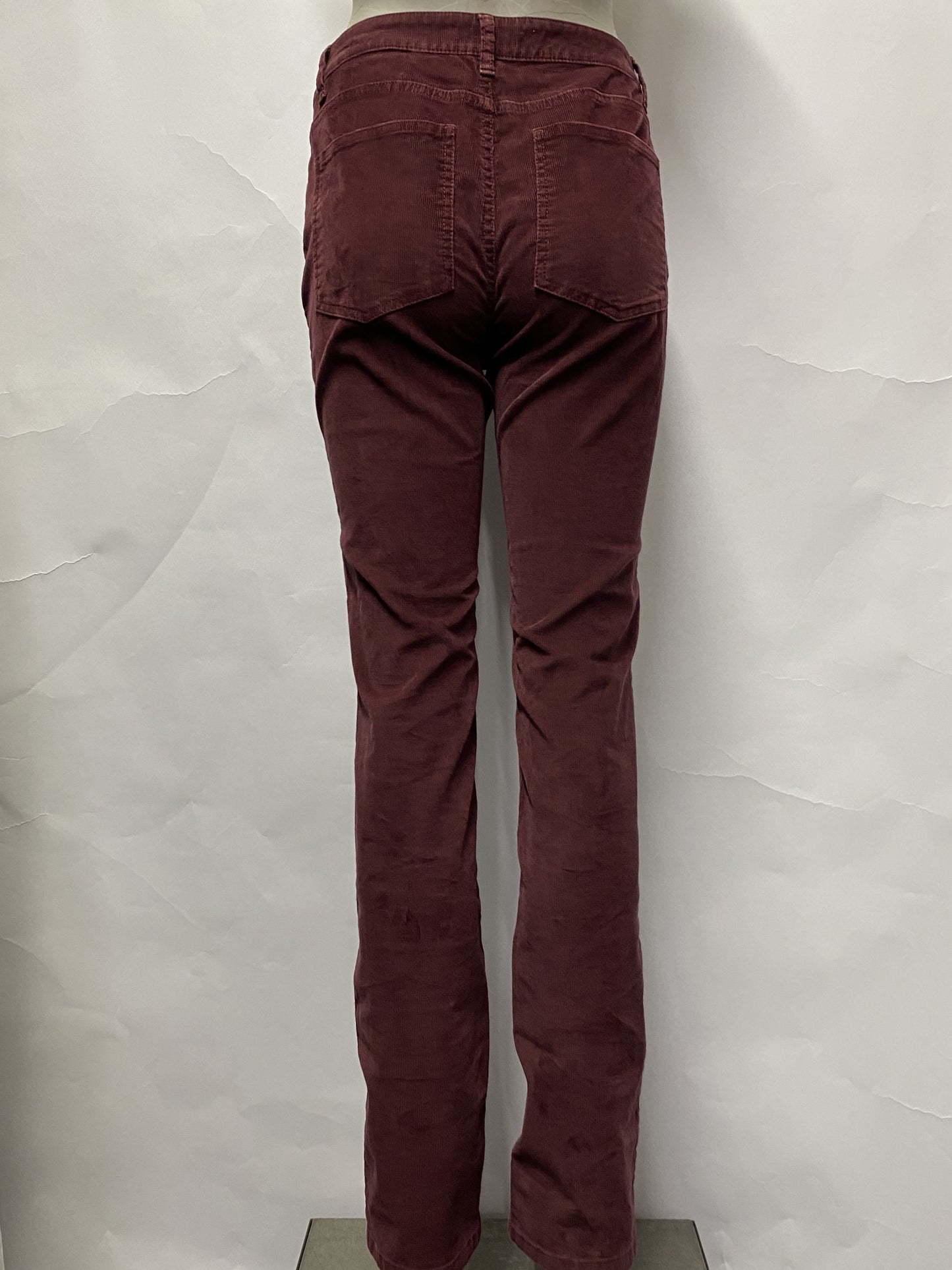 Boden Plum Corduroy Straight Leg Trousers 8