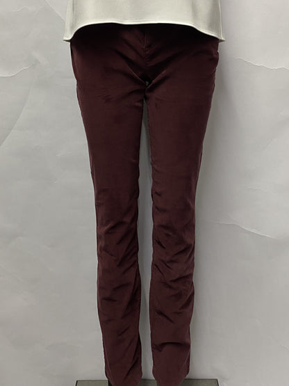 Boden Plum Corduroy Straight Leg Trousers 8