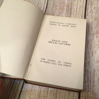 The Stones of Venice Vol. 1-3 The Foundations, Sea Stories, The Fall (Everyman's Library)