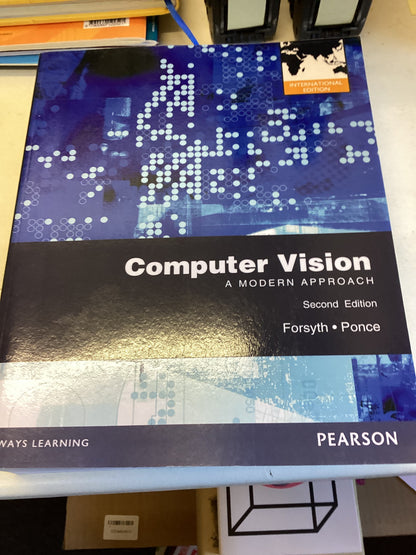 Computer Vision A Modern Approach Second Edition Forsyth Pence