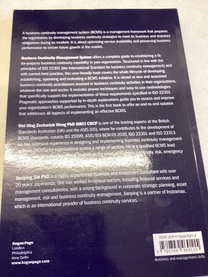 Business Continuity Managements System A Complete Guide To Implementing ISO 22301