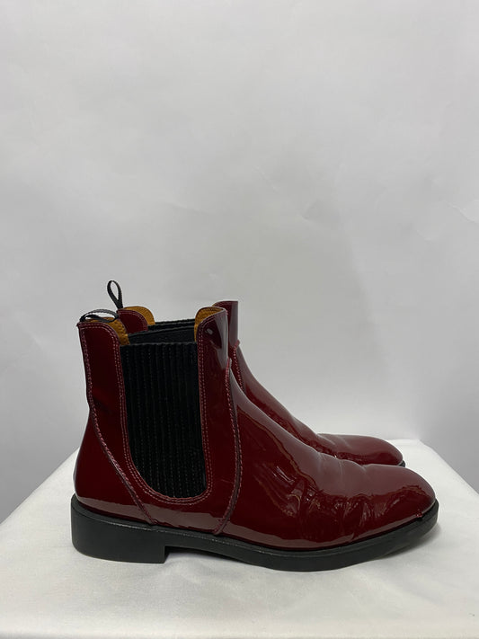 Marc by Marc Jacobs Bordeaux Patent Leather Chelsea Boots 6