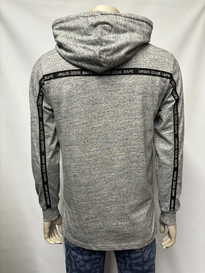 Ursus. Izzue. Bape Grey Cotton Pullover Hoodie Small