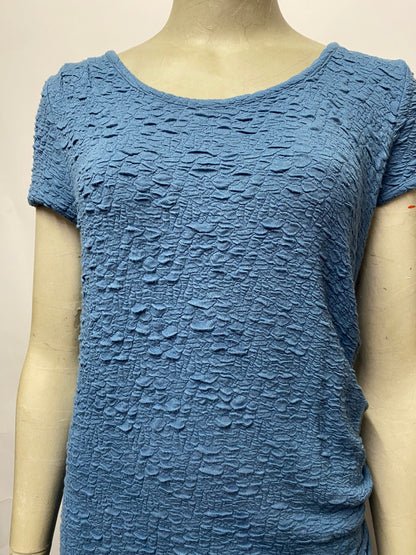 Hush Blue Textured T-Shirt Dress S/M