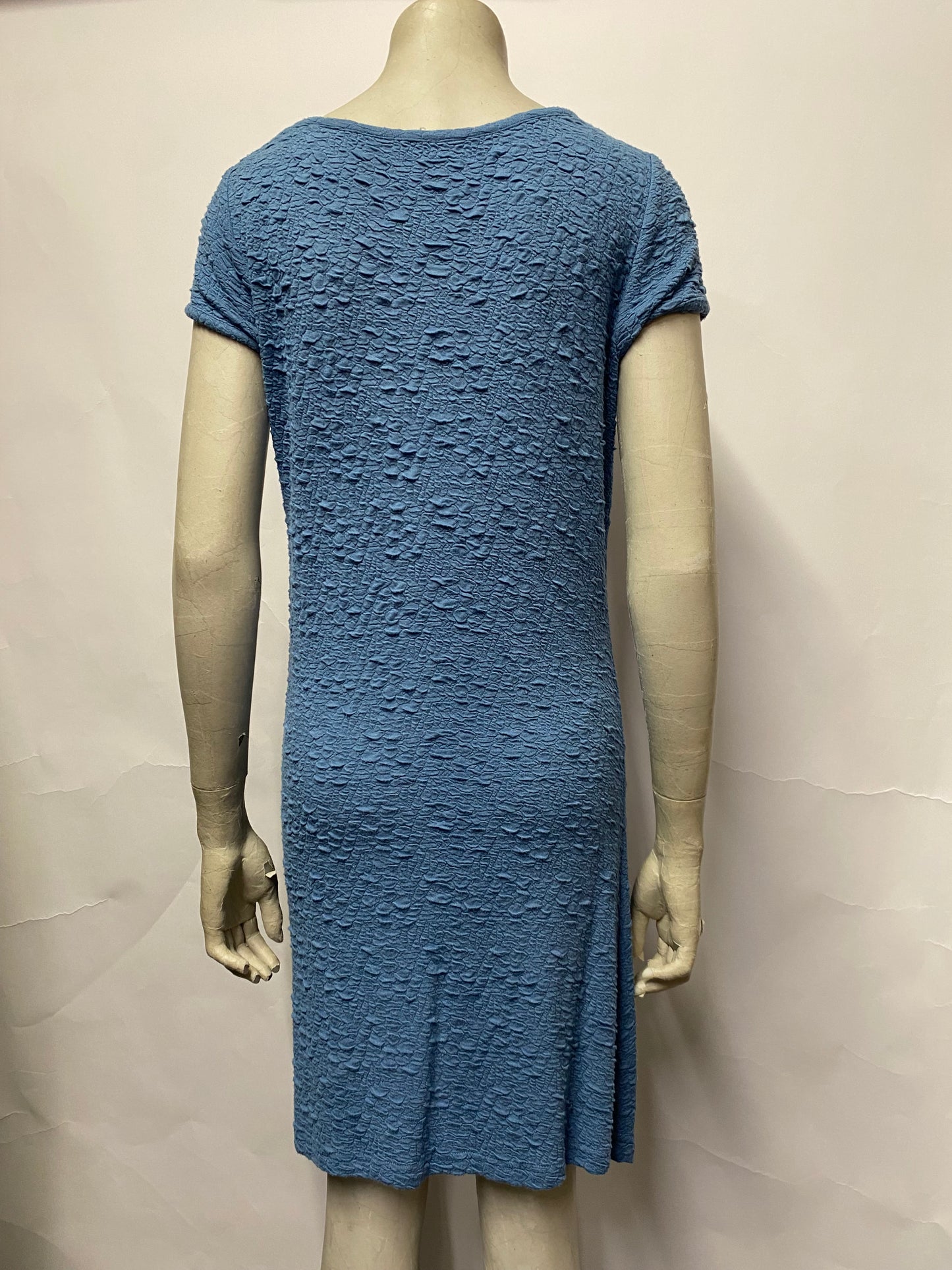 Hush Blue Textured T-Shirt Dress S/M