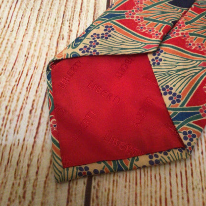 Liberty of London Tana Lawn Cotton Red Blue Multi Tie