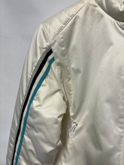 Nike White Y2K Vintage Puffer Jacket Small