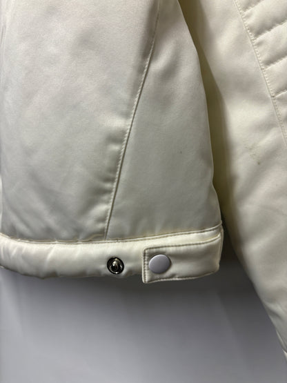 Nike White Y2K Vintage Puffer Jacket Small