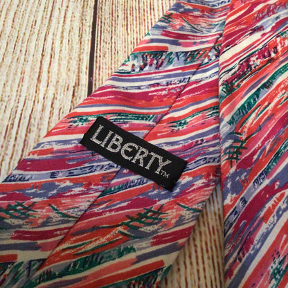 Liberty of London Tana Lawn Cotton Red Pink Multi Tie