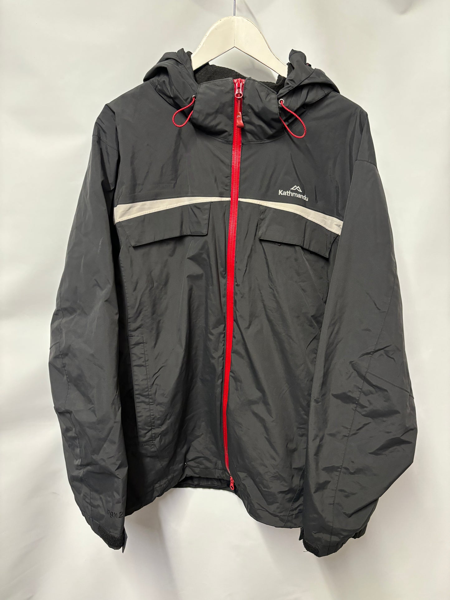 Kathmandu Black and Grey Three In One Ski Jacket 2XL