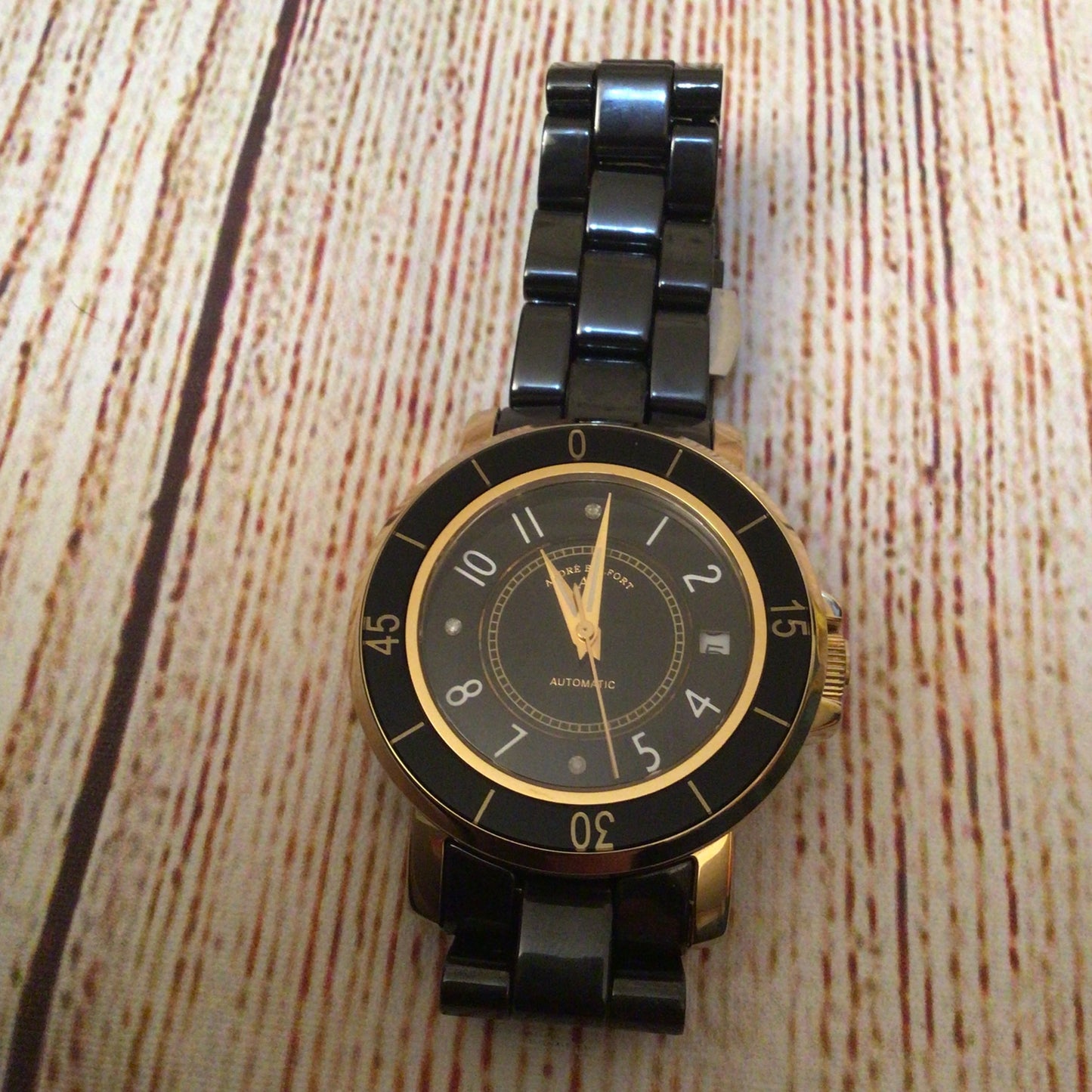 Andre Belfort Sapphire Black AB-6010 Automatic 21 Jewels Watch