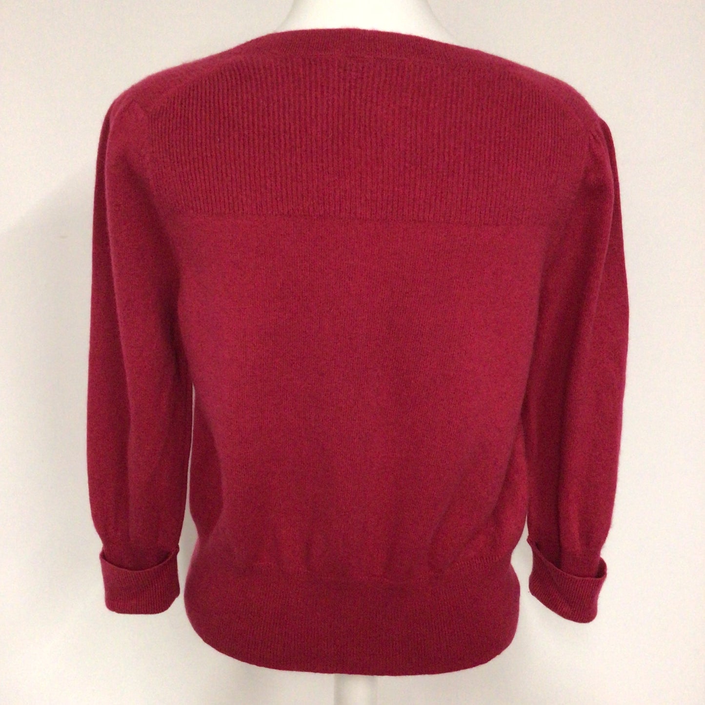 Autograph Rose Pink 100% Cashmere Cardigan Size Ch 35"