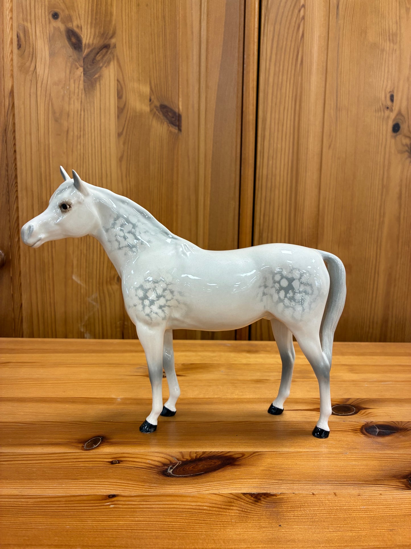Beswick Horse The Arab Bahram Dapple Grey Gloss Model No.1771