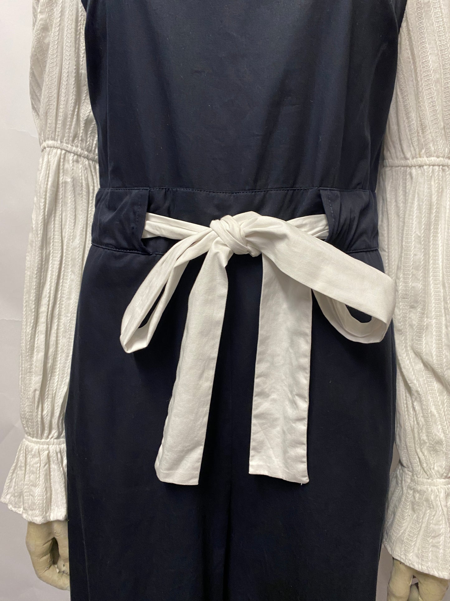 English Factory Navy and White Jumpsuit Small