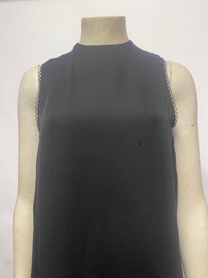 Reiss Black Layered Cage Dress 8 BNWT