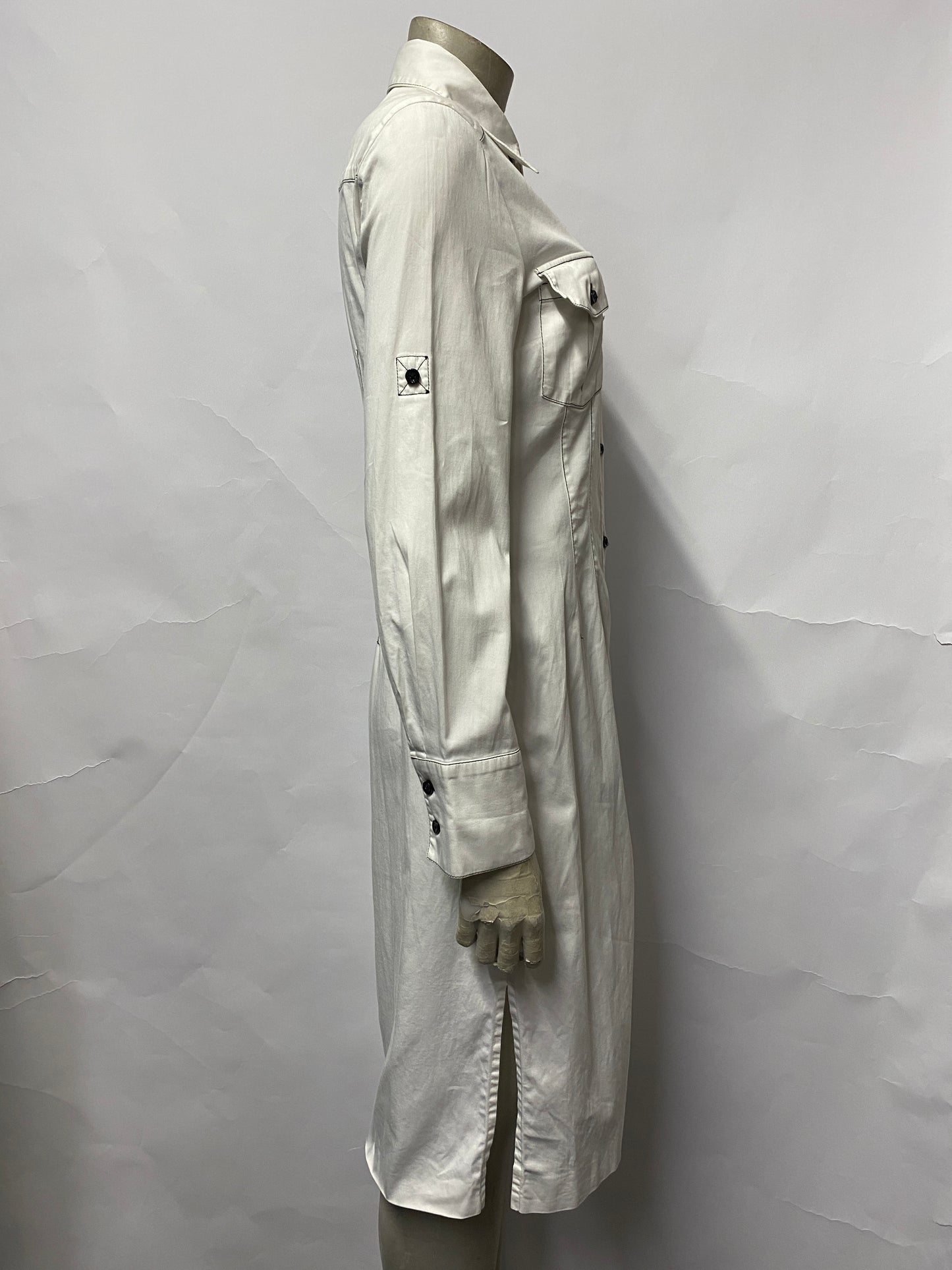 Carolina Herrera White Midi Shirt Dress 10