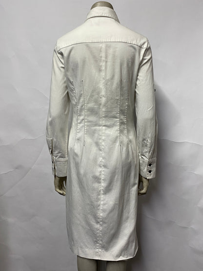 Carolina Herrera White Midi Shirt Dress 10