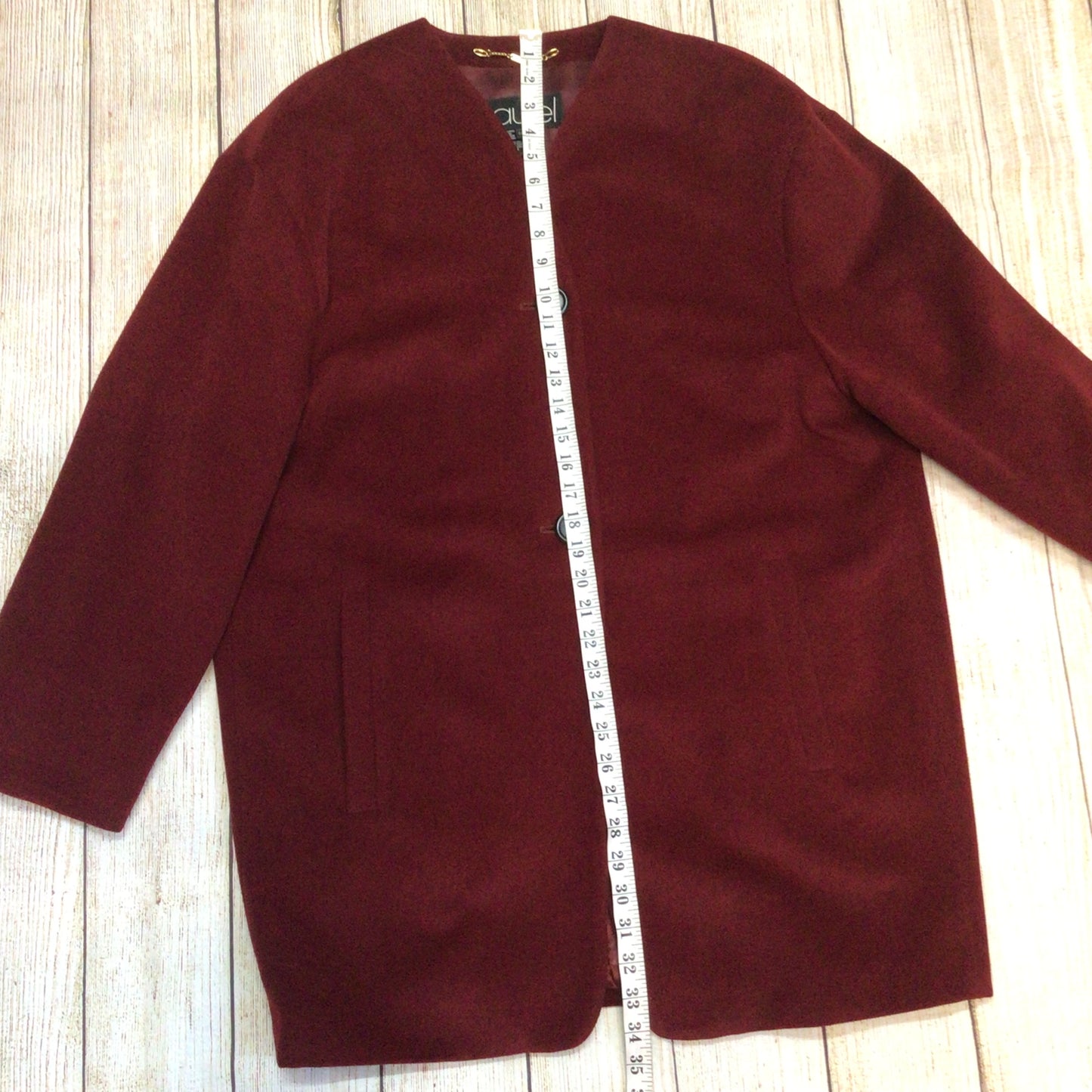Vintage Laurèl Red Wool & Mohair 2 Piece Skirt Jacket Size 36-40