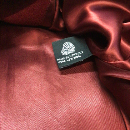 Vintage Laurèl Red Wool & Mohair 2 Piece Skirt Jacket Size 36-40