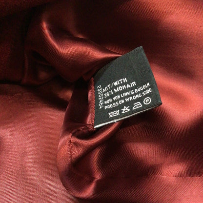 Vintage Laurèl Red Wool & Mohair 2 Piece Skirt Jacket Size 36-40