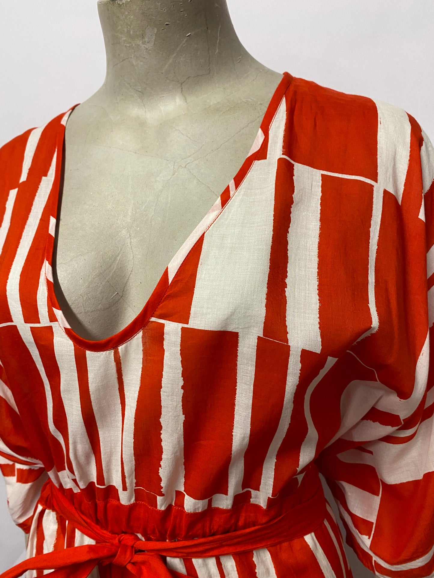 Jigsaw Red and White Kaftan Small