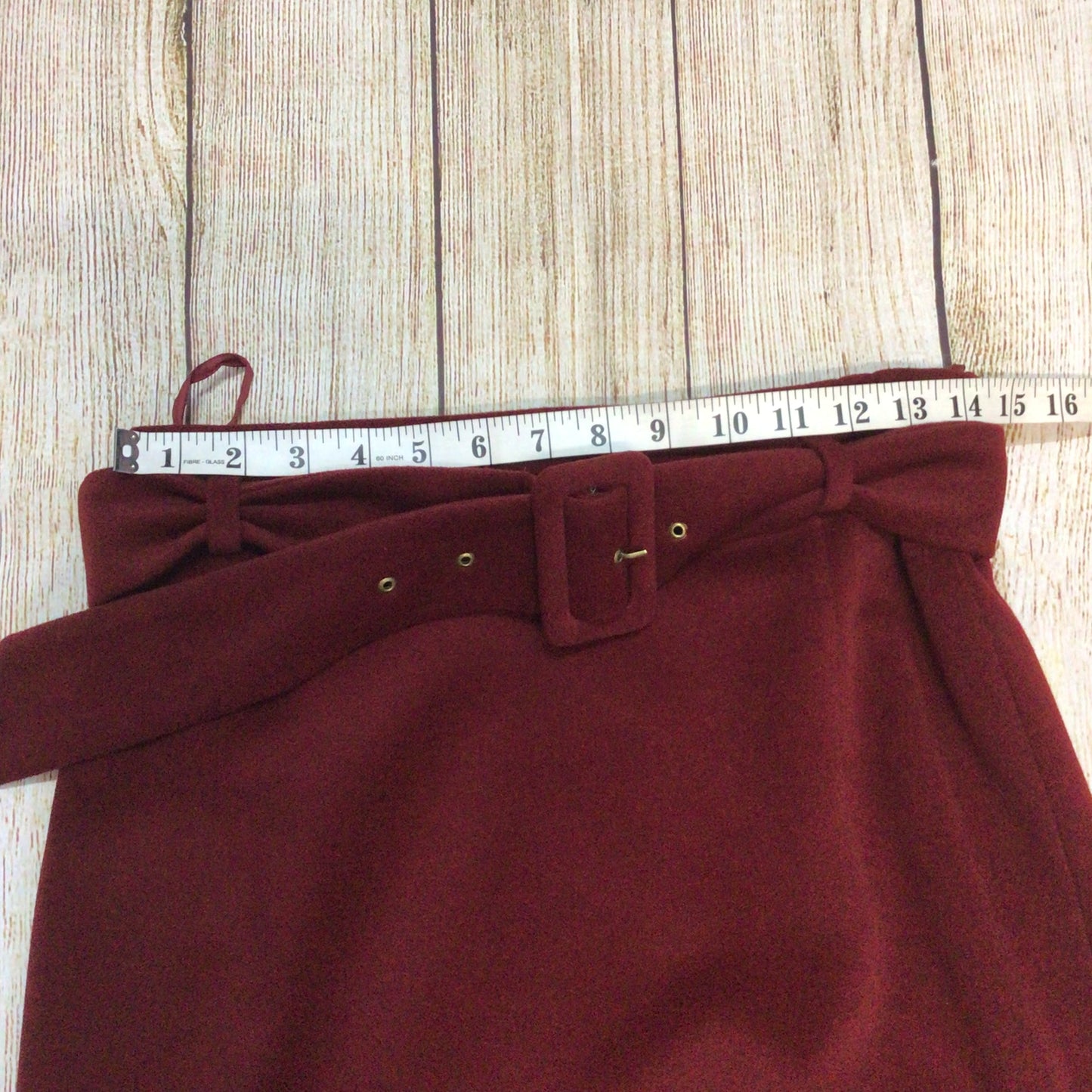 Vintage Laurèl Red Wool & Mohair 2 Piece Skirt Jacket Size 36-40