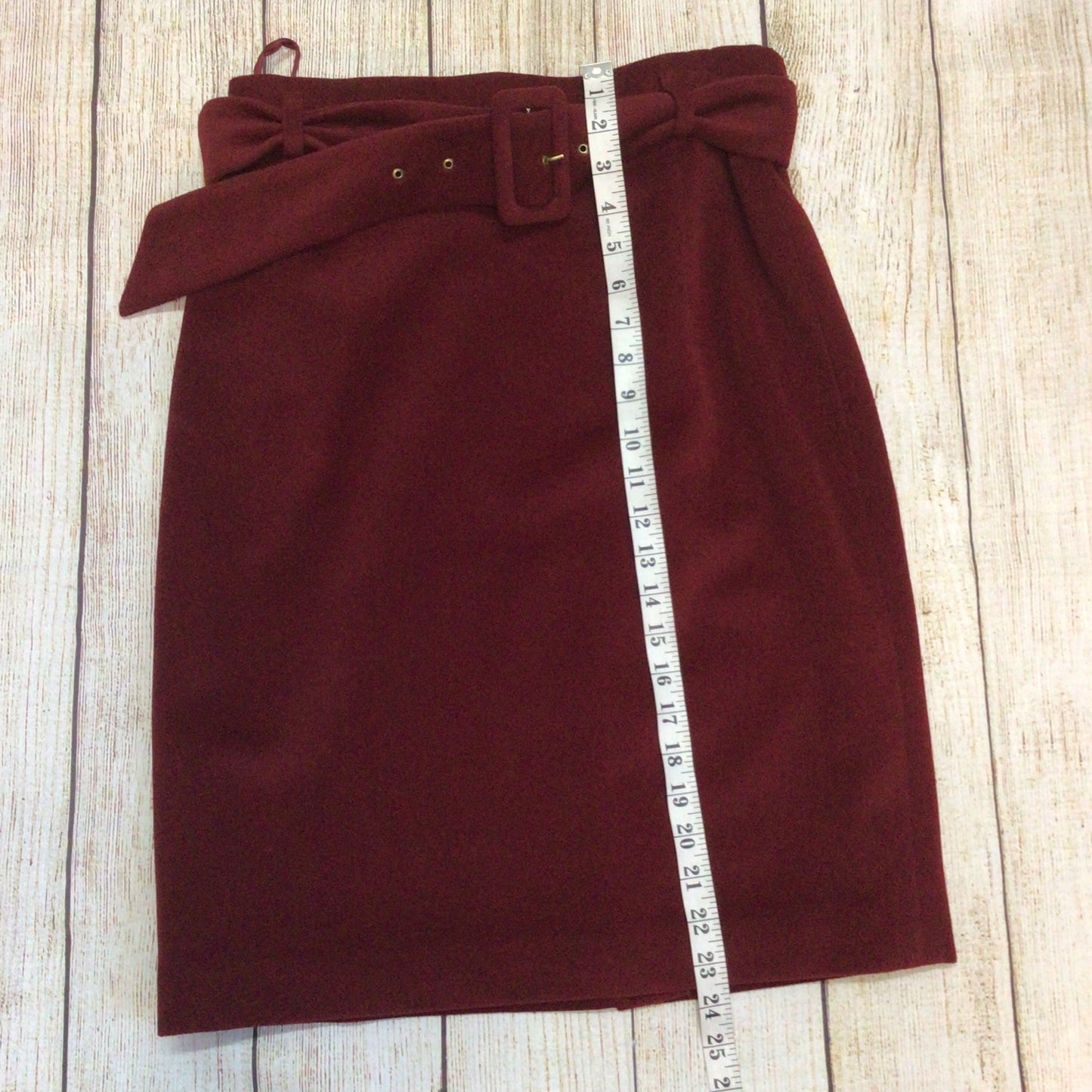 Vintage Laurèl Red Wool & Mohair 2 Piece Skirt Jacket Size 36-40