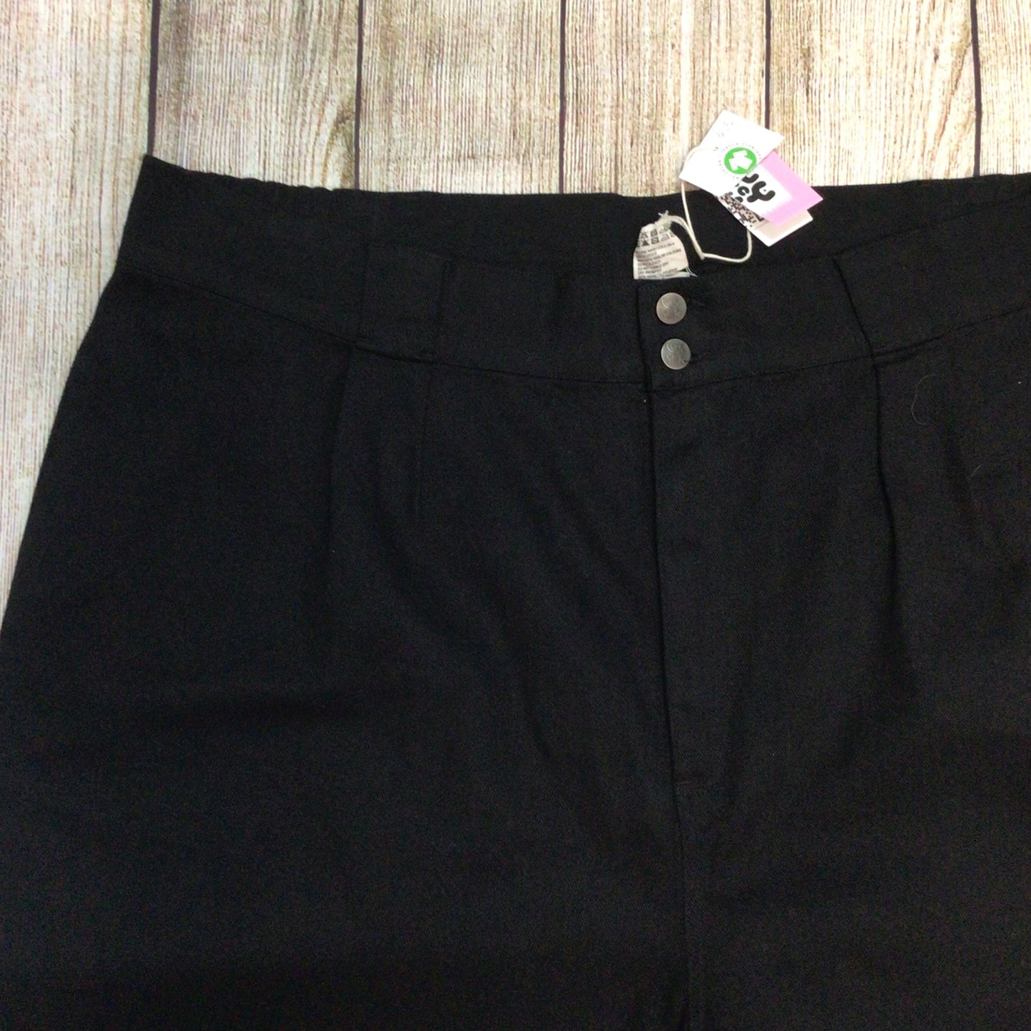 BNWT Lucy & Yak Black Addison Tapered Twill Trousers Size W46R