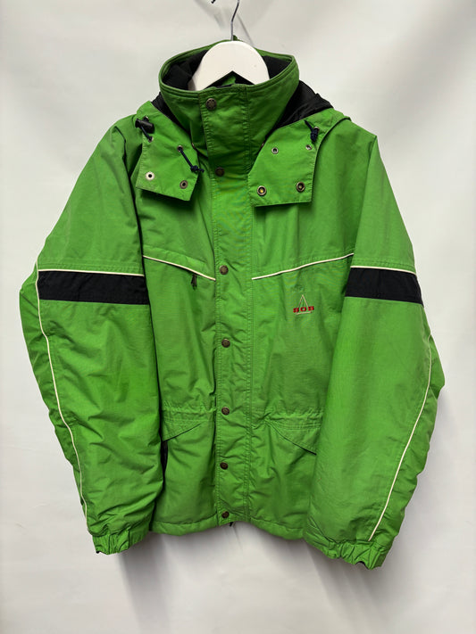 Sportswear Of Sweden (SOS) Green and Black Vintage Rescue Ski Jacket Medium