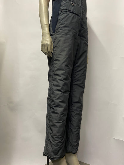 Profile Grey & Black Bib Salopettes Small