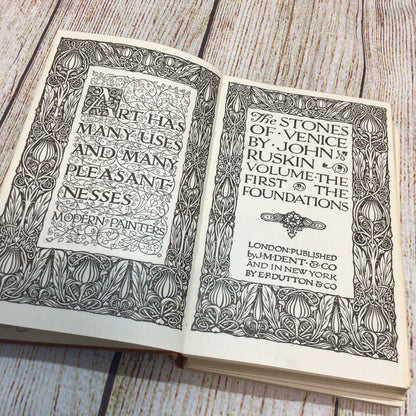 The Stones of Venice Vol. 1-3 The Foundations, Sea Stories, The Fall (Everyman's Library)