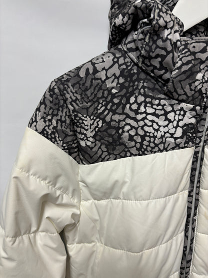 Protest White and Animal Print PVRE Waterproof Padded Snowboard Jacket Large