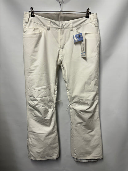 Roxy White Insulated Backyard Salopette Pant XL BNWT