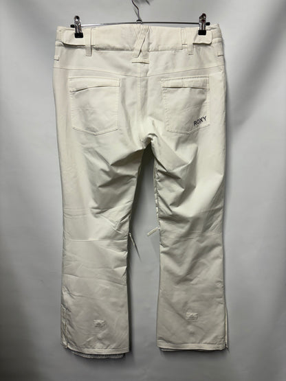 Roxy White Insulated Backyard Salopette Pant XL BNWT