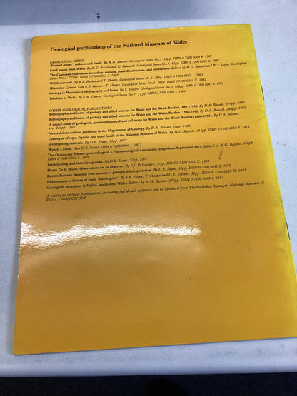 Trilbites in Wales National Museum of Wales Geological Series No 7 Cardiff April 1984 R M Owens