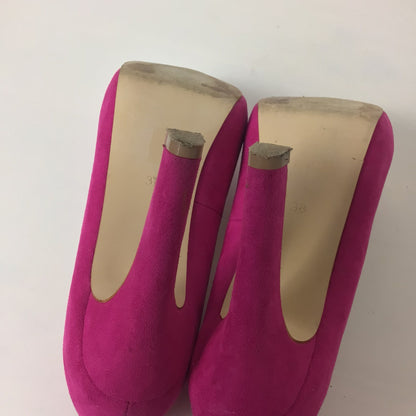 Miss KG Bright Pink Annie Viola Suedette Court Shoes Heels Size 5 UK (38 EU)