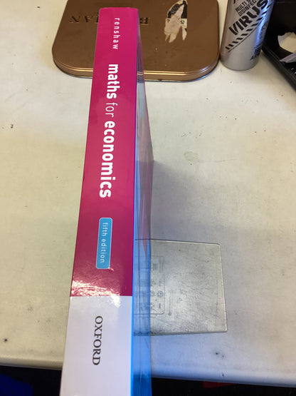 Maths For Economics Fifth Edition Geoff Renshaw