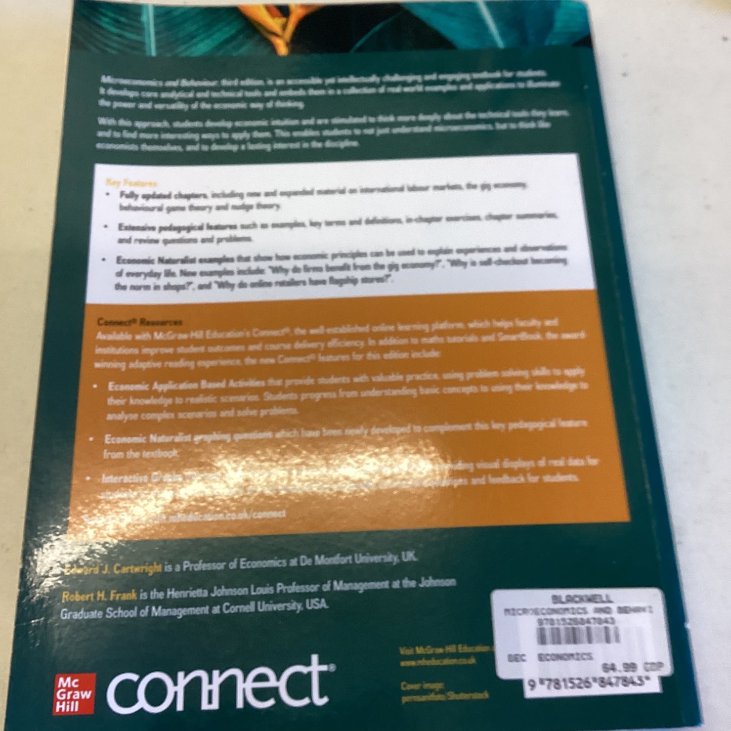 Microeconomics and Behaviour Third Edition Robert Frank Edward Cartwright