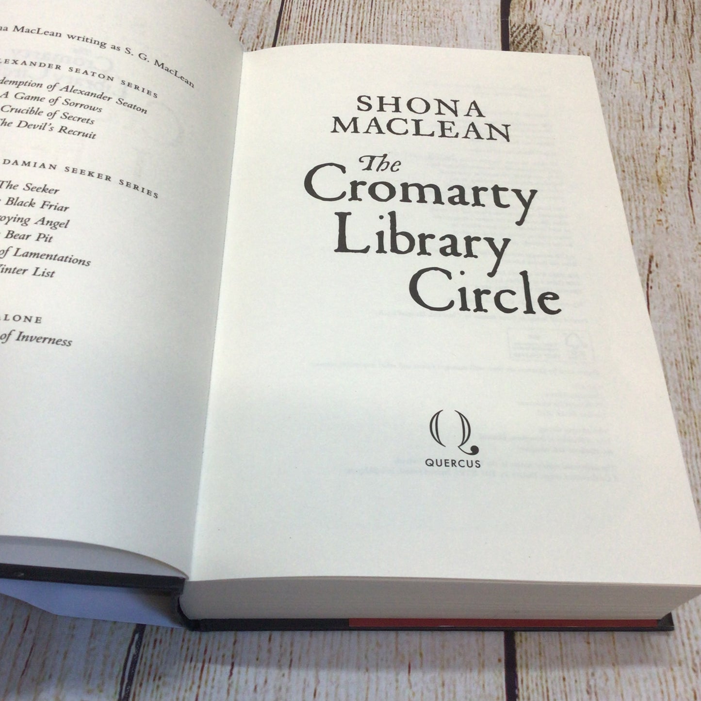 The Cromarty Library Circle by Shona MacLean (2026)