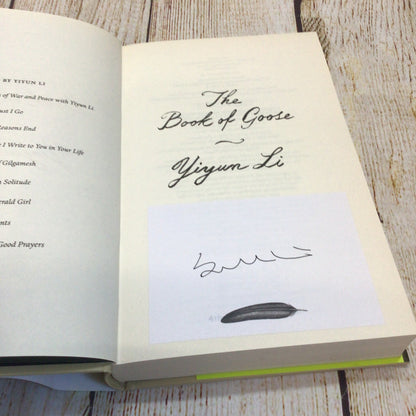 The Book of Goose by Yiyun Li (2022) Signed
