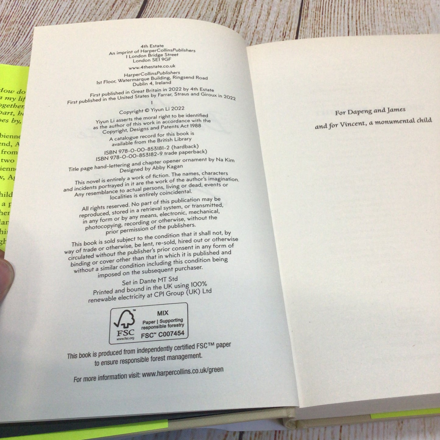 The Book of Goose by Yiyun Li (2022) Signed