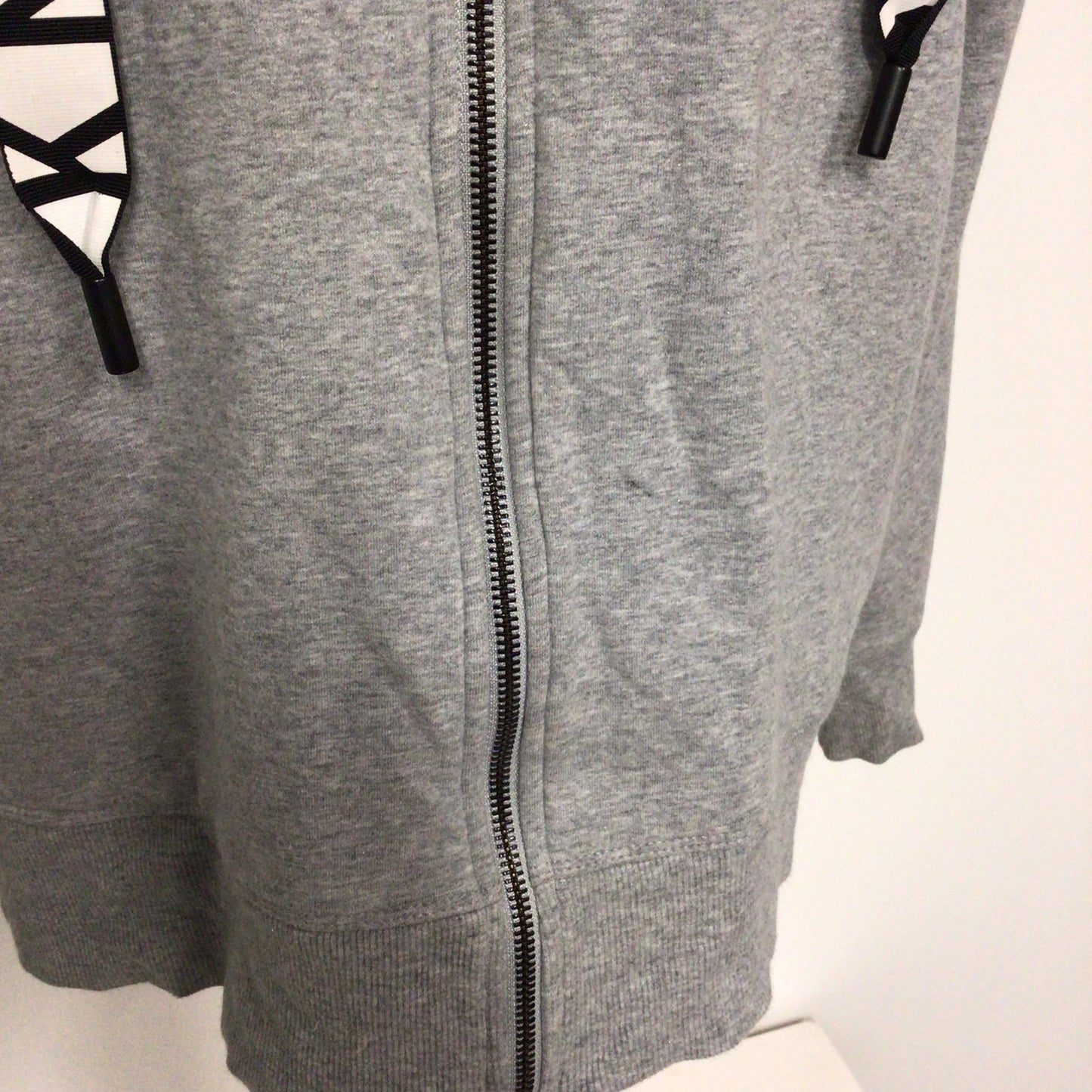 DKNY Sport Grey Marl Hooded Jumper Size M