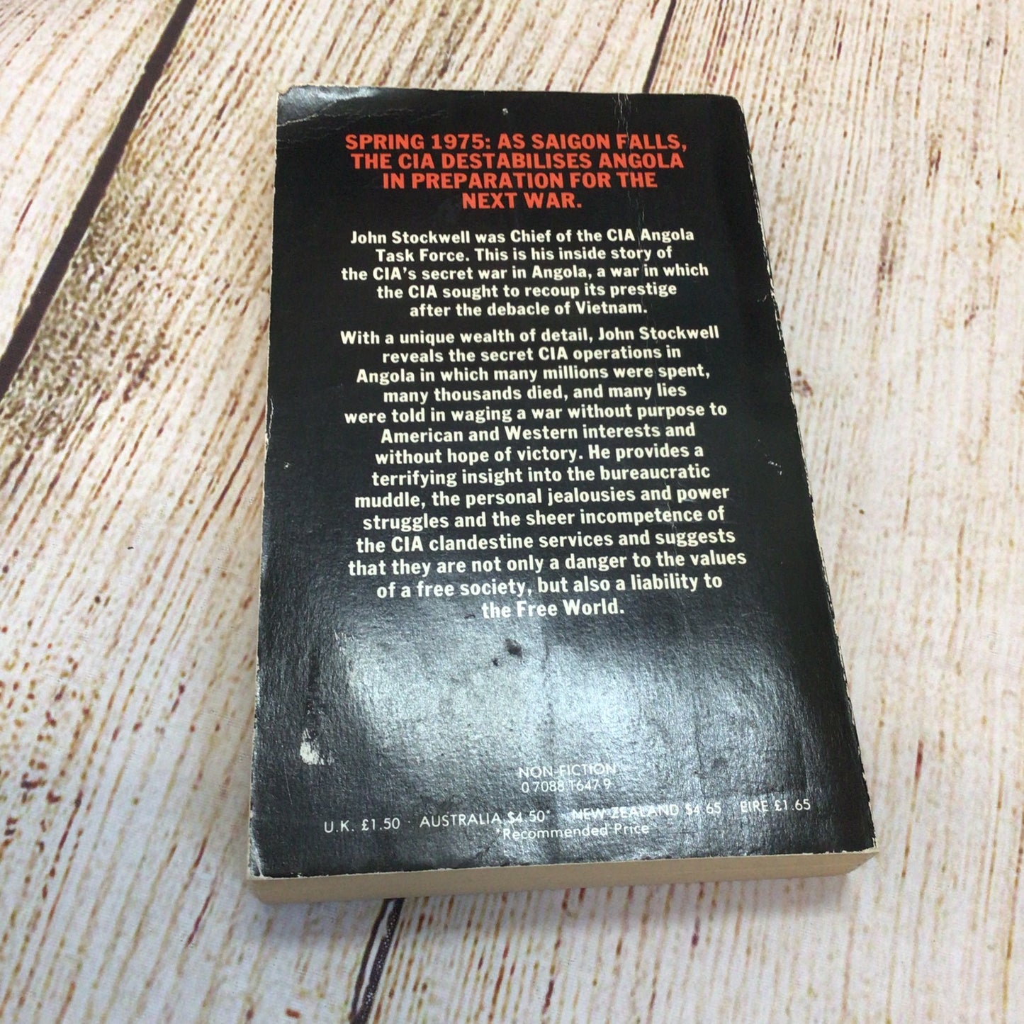 In Search of Enemies: A CIA Story by John Stockwell (1979) 0708816479