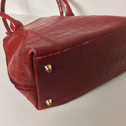 Osprey Red Moc Croc Shoulder Bag