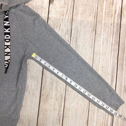 DKNY Sport Grey Marl Hooded Jumper Size M