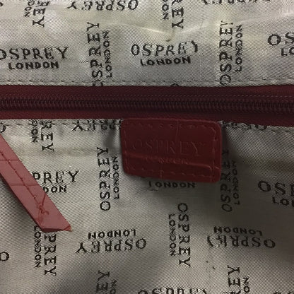 Osprey Red Moc Croc Shoulder Bag