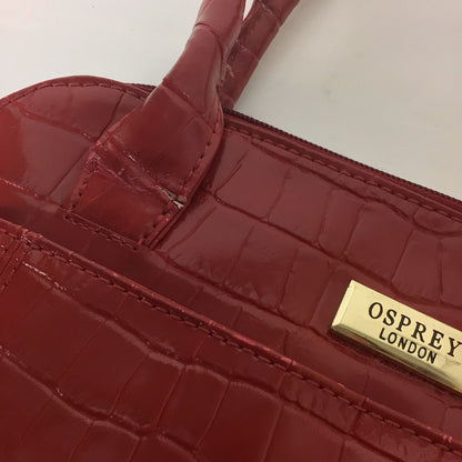 Osprey Red Moc Croc Shoulder Bag